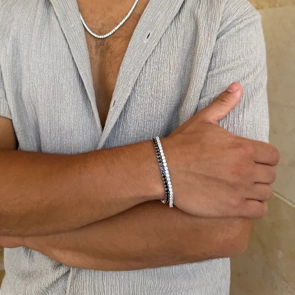 צמיד כסף טניס 3 מ"מ – תמונה 6