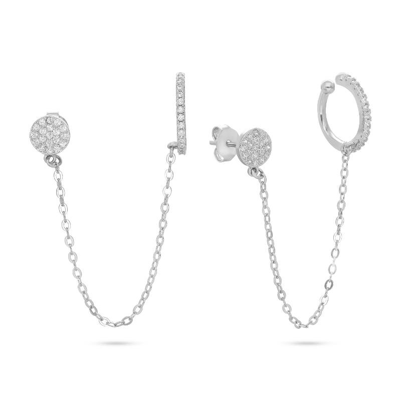 Chain Glow – עגיל שרשרת הליקס עיגול – תמונה 2