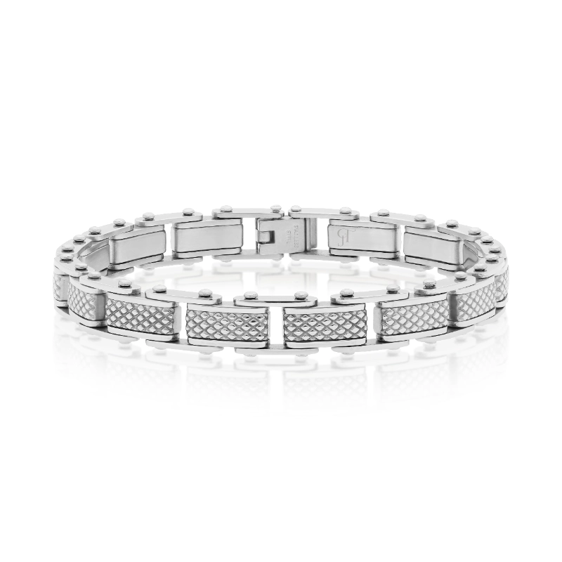 צמיד לגבר – סטיל דגם SteelGrid